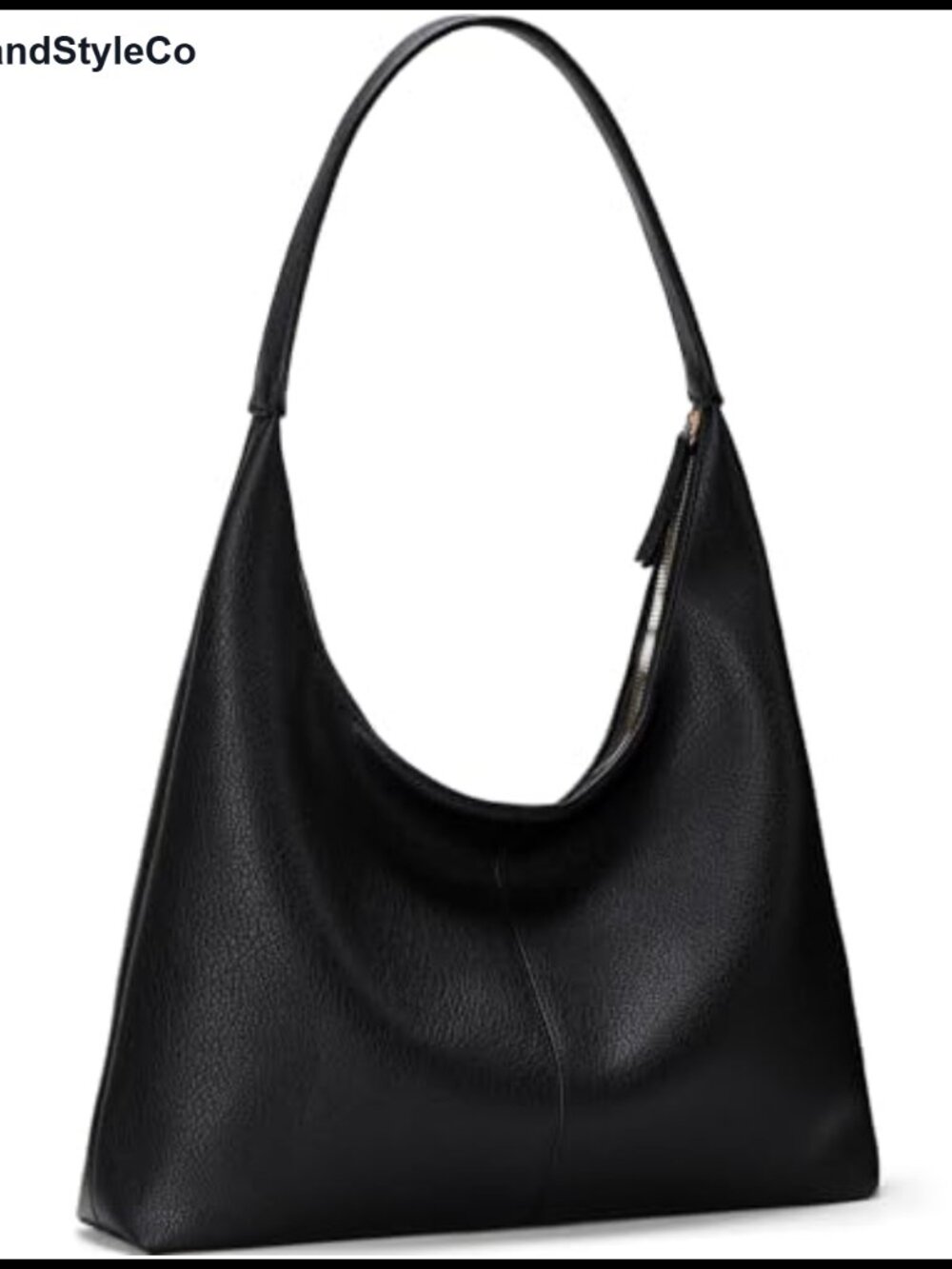 Vegan Leather Tote Bag Large Zipper Shoulder Purse